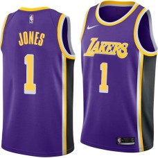 Los Angeles Lakers #1 Earl Jones Jersey -Purple