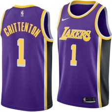 Los Angeles Lakers #1 Javaris Crittenton Jersey -Purple