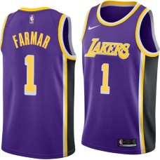 Los Angeles Lakers #1 Jordan Farmar Jersey -Purple