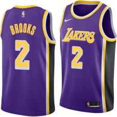 Los Angeles Lakers #2 MarShon Brooks Jersey -Purple