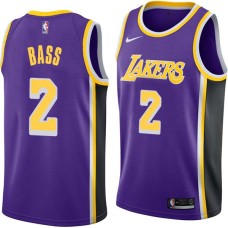 Los Angeles Lakers #2 Brandon Bass Jersey -Purple