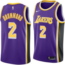 Los Angeles Lakers #2 Andre Drummond Jersey -Purple