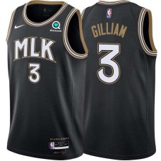 Atlanta Hawks #3 Herm Gilliam Jersey -Black 2020-21 City