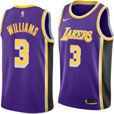 Los Angeles Lakers #3 Shammond Williams Jersey -Purple