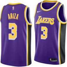 Los Angeles Lakers #3 Trevor Ariza Jersey -Purple