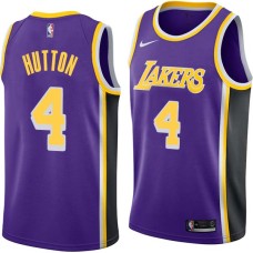 Los Angeles Lakers #4 Joe Hutton Jersey -Purple