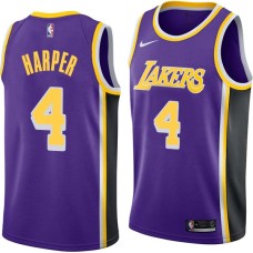 Los Angeles Lakers #4 Ron Harper Jersey -Purple