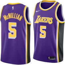 Los Angeles Lakers #5 Jim McMillian Jersey -Purple