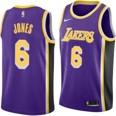 Los Angeles Lakers #6 Eddie Jones Jersey -Purple