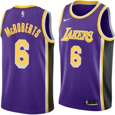 Los Angeles Lakers #6 Josh McRoberts Jersey -Purple