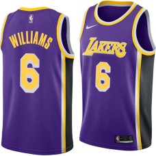 Los Angeles Lakers #6 Derrick Williams Jersey -Purple