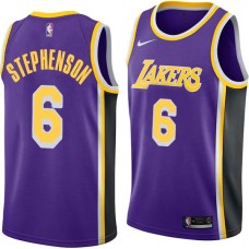 Los Angeles Lakers #6 Lance Stephenson Jersey -Purple