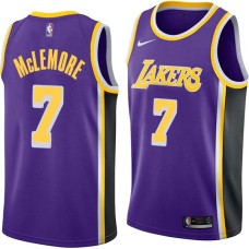 Los Angeles Lakers #7 Ben McLemore Jersey -Purple