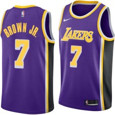 Los Angeles Lakers #7 Troy Brown Jr Jersey -Purple