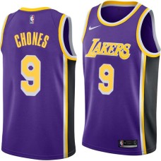 Los Angeles Lakers #9 Jim Chones Jersey -Purple