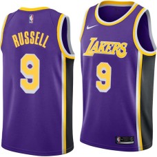 Los Angeles Lakers #9 Bryon Russell Jersey -Purple