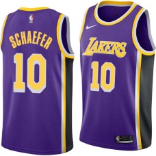 Los Angeles Lakers #10 Herm Schaefer Jersey -Purple