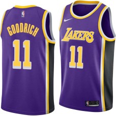 Los Angeles Lakers #11 Gail Goodrich Jersey -Purple