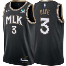 Atlanta Hawks #3 Austin Daye Jersey -Black 2020-21 City