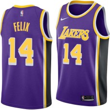 Los Angeles Lakers #14 Ray Felix Jersey -Purple