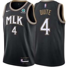 Atlanta Hawks #4 Fred Diute Jersey -Black 2020-21 City