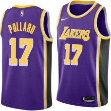 Los Angeles Lakers #17 Jim Pollard Jersey -Purple