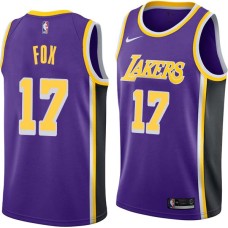 Los Angeles Lakers #17 Rick Fox Jersey -Purple