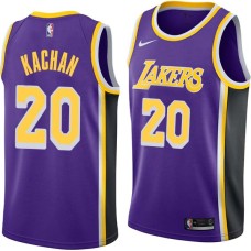 Los Angeles Lakers #20 Whitey Kachan Jersey -Purple