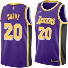 Los Angeles Lakers #20 Bud Grant Jersey -Purple