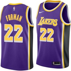 Los Angeles Lakers #22 Donnie Forman Jersey -Purple