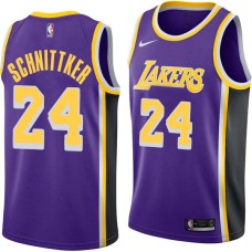 Los Angeles Lakers #24 Dick Schnittker Jersey -Purple