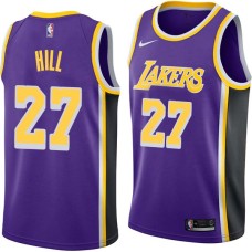 Los Angeles Lakers #27 Jordan Hill Jersey -Purple