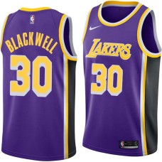 Los Angeles Lakers #30 Alex Blackwell Jersey -Purple