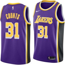 Los Angeles Lakers #31 Mel Counts Jersey -Purple