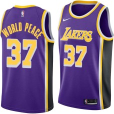 Los Angeles Lakers #37 Metta World Peace Jersey -Purple