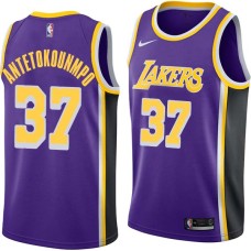 Los Angeles Lakers #37 Kostas Antetokounmpo Jersey -Purple