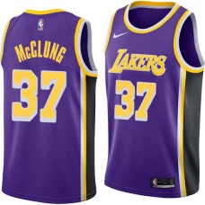 Los Angeles Lakers #37 Mac McClung Jersey -Purple