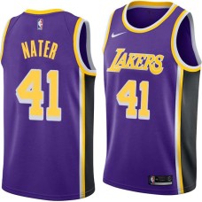 Los Angeles Lakers #41 Swen Nater Jersey -Purple