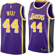 Los Angeles Lakers #44 Jerry West Jersey -Purple