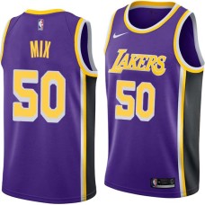 Los Angeles Lakers #50 Steve Mix Jersey -Purple