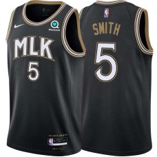 Atlanta Hawks #5 Josh Smith Jersey -Black 2020-21 City