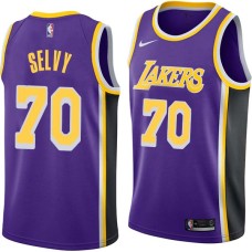 Los Angeles Lakers #70 Frank Selvy Jersey -Purple