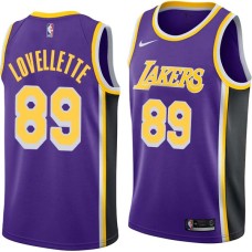 Los Angeles Lakers #89 Clyde Lovellette Jersey -Purple