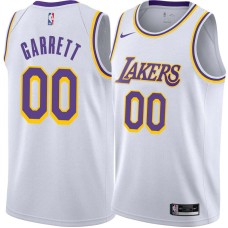 Los Angeles Lakers #00 Calvin Garrett Jersey -White