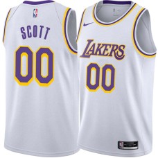 Los Angeles Lakers #00 Byron Scott Jersey -White