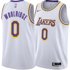 Los Angeles Lakers #0 Orlando Woolridge Jersey -White