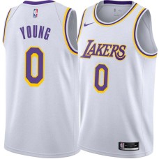 Los Angeles Lakers #0 Nick Young Jersey -White