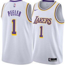 Los Angeles Lakers #1 Anthony Peeler Jersey -White