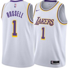 Los Angeles Lakers #1 D'Angelo Russell Jersey -White