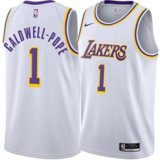 Los Angeles Lakers #1 Kentavious Caldwell-Pope Jersey -White